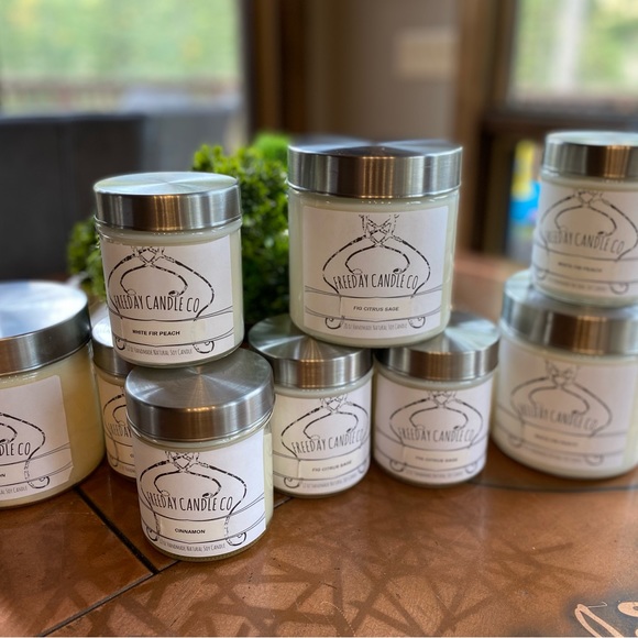 12oz Homemade Natural Soy Candle - Amber Oak Moss - Picture 2 of 7